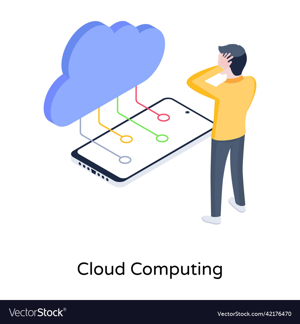 Cloud computing Royalty Free Vector Image VectorStock Cloud computing Royalty Free Vector Image VectorStock