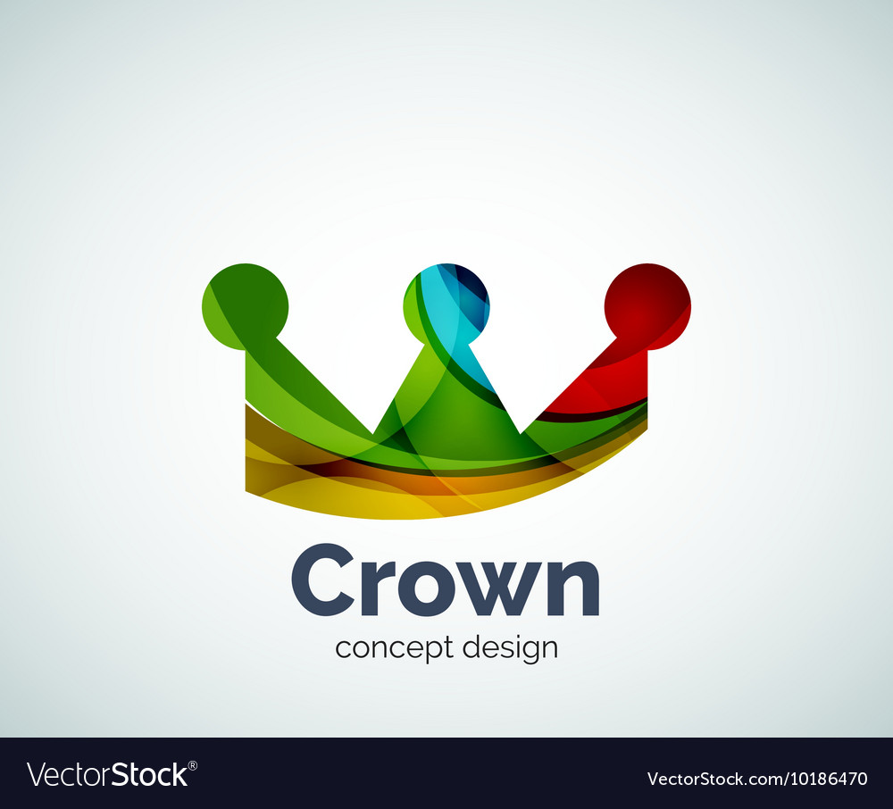 Crown logo template Royalty Free Vector Image - VectorStock