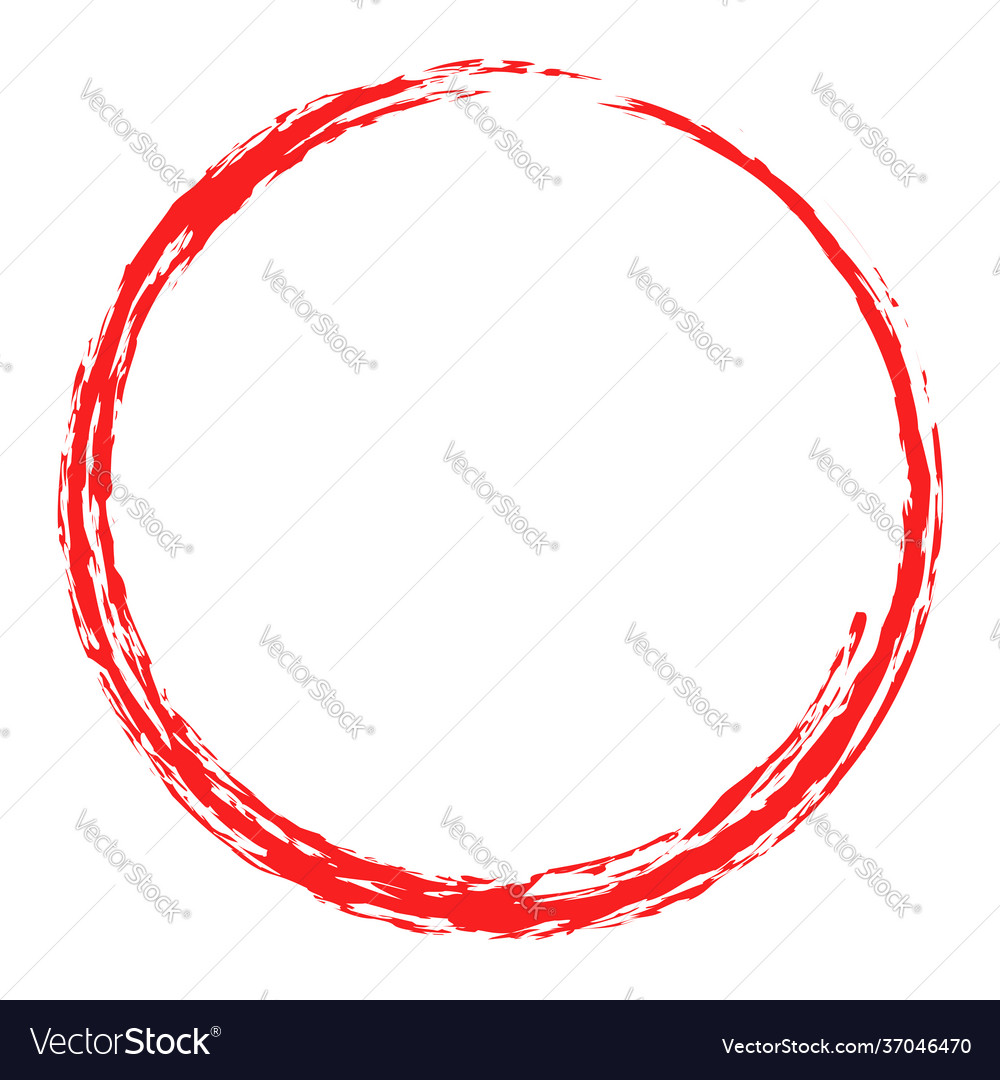 Grungy circle blob blotch vector image Grungy circle blob blotch