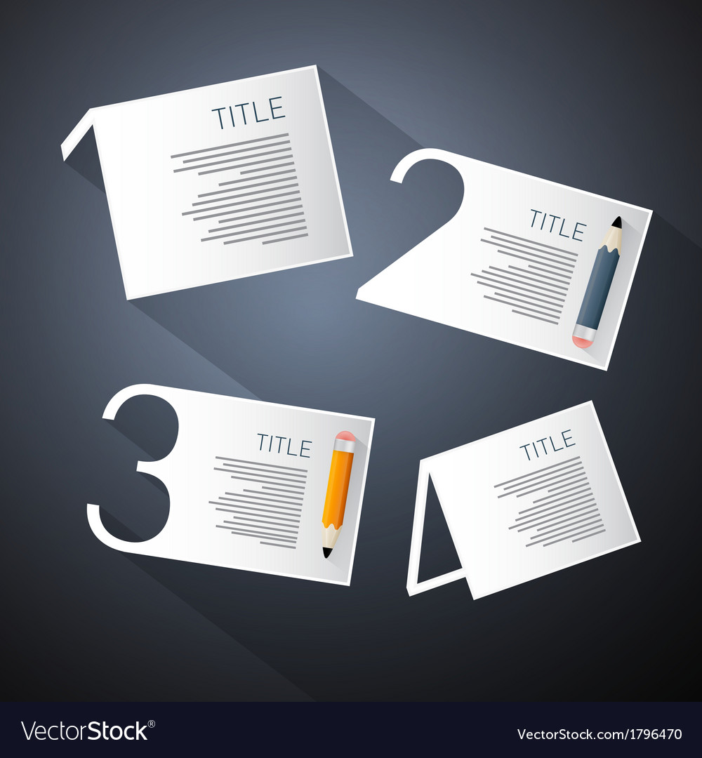 Progress steps for tutorial infographics