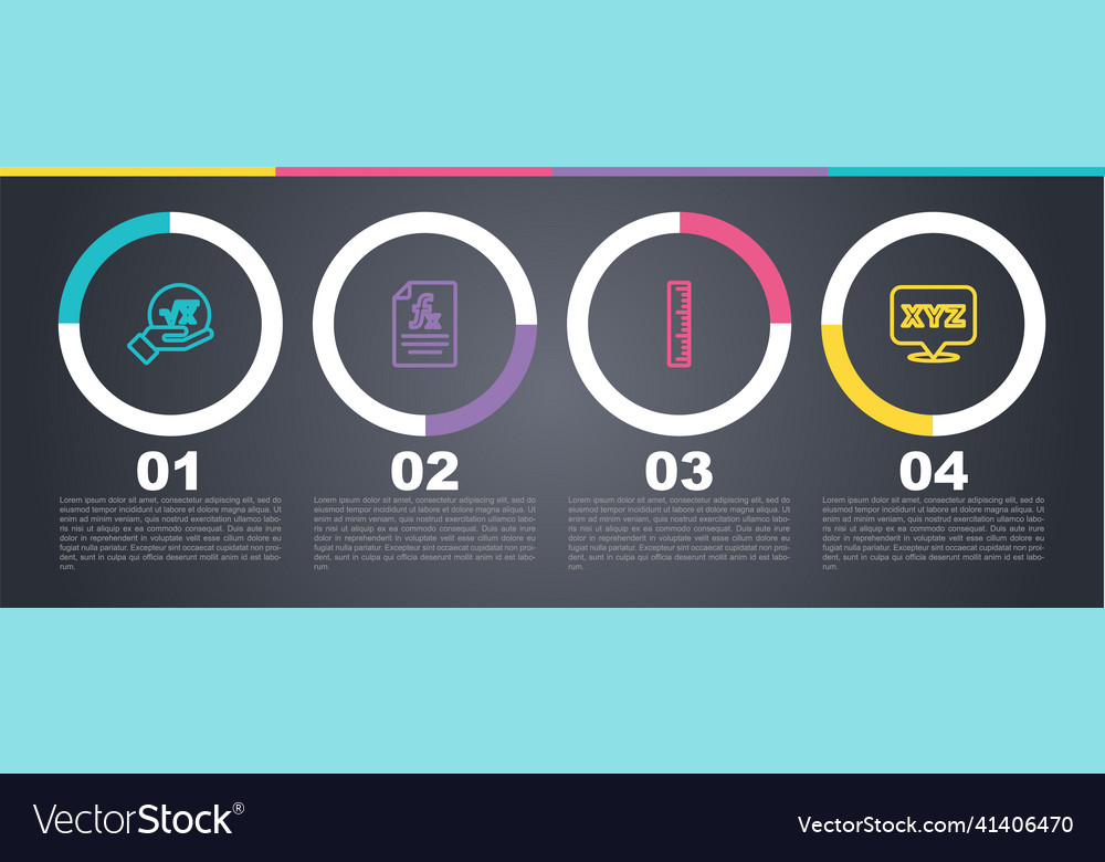 Set line square root of x glyph function vector image Set line square root of x glyph function