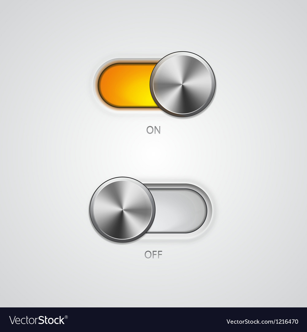 Toggle Switch - On and Off