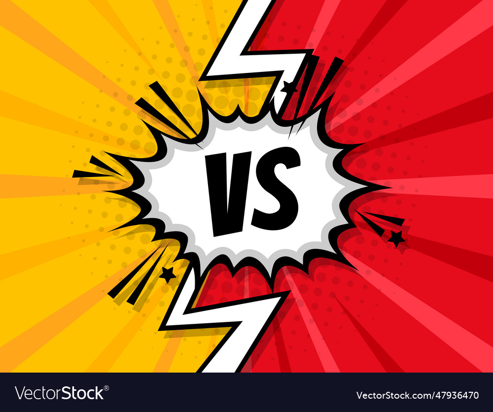 Vs versus letter logo battle match game