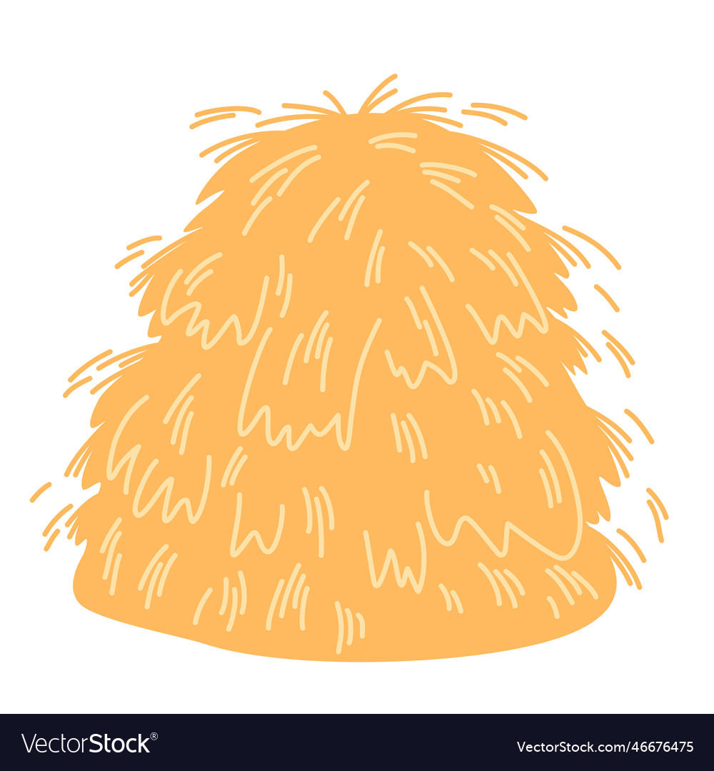 0266 haystack Royalty Free Vector Image - VectorStock