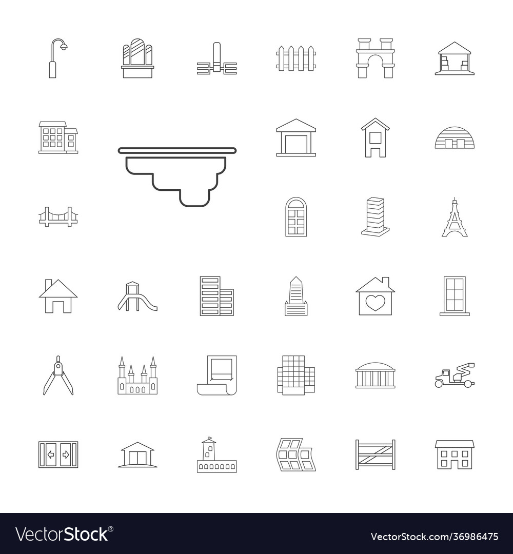 33 architecture icons