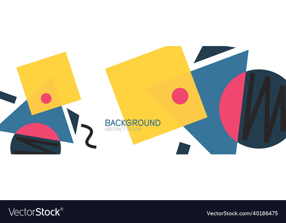 Abstract background blocks lines triangles vector image Abstract background blocks lines triangles