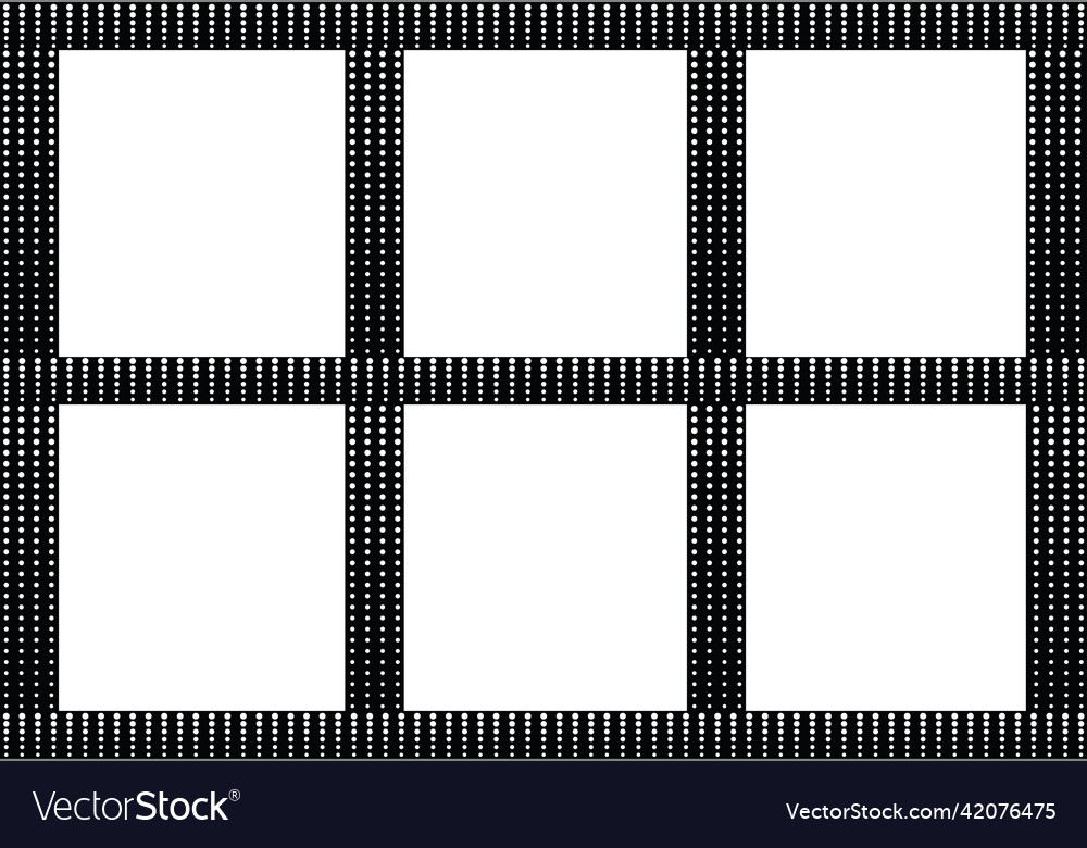 Black background with white tiny dots halftone