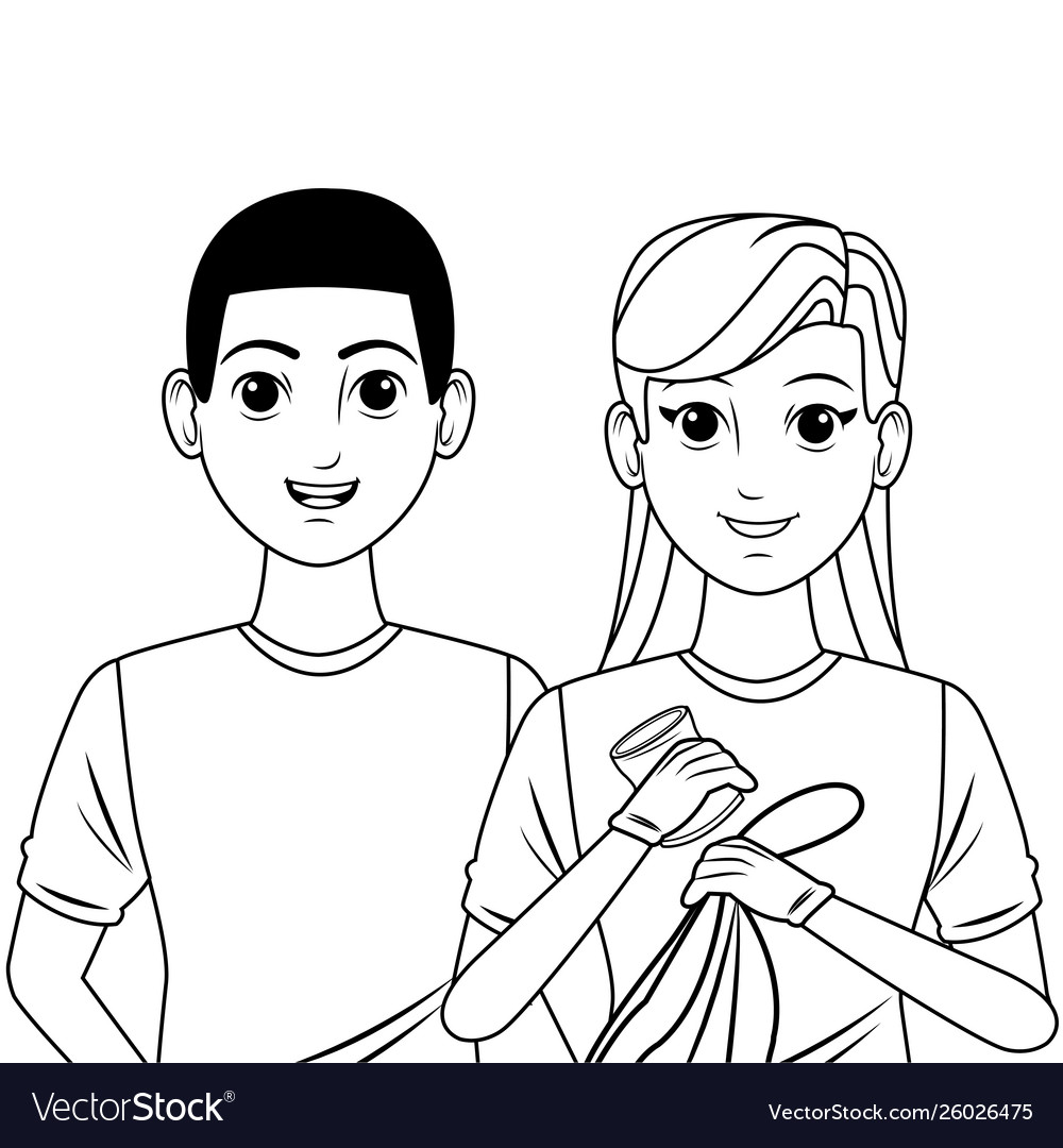Cleaning service person avatar cartoon character vector image Cleaning service person avatar cartoon character