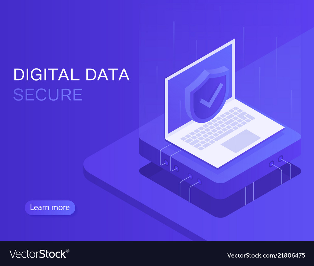 Concept of security network vector image Concept of security network