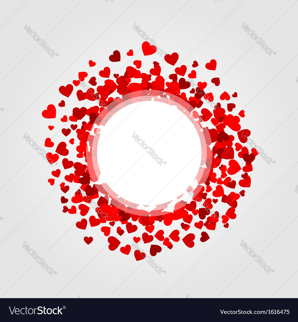 Design element with hearts