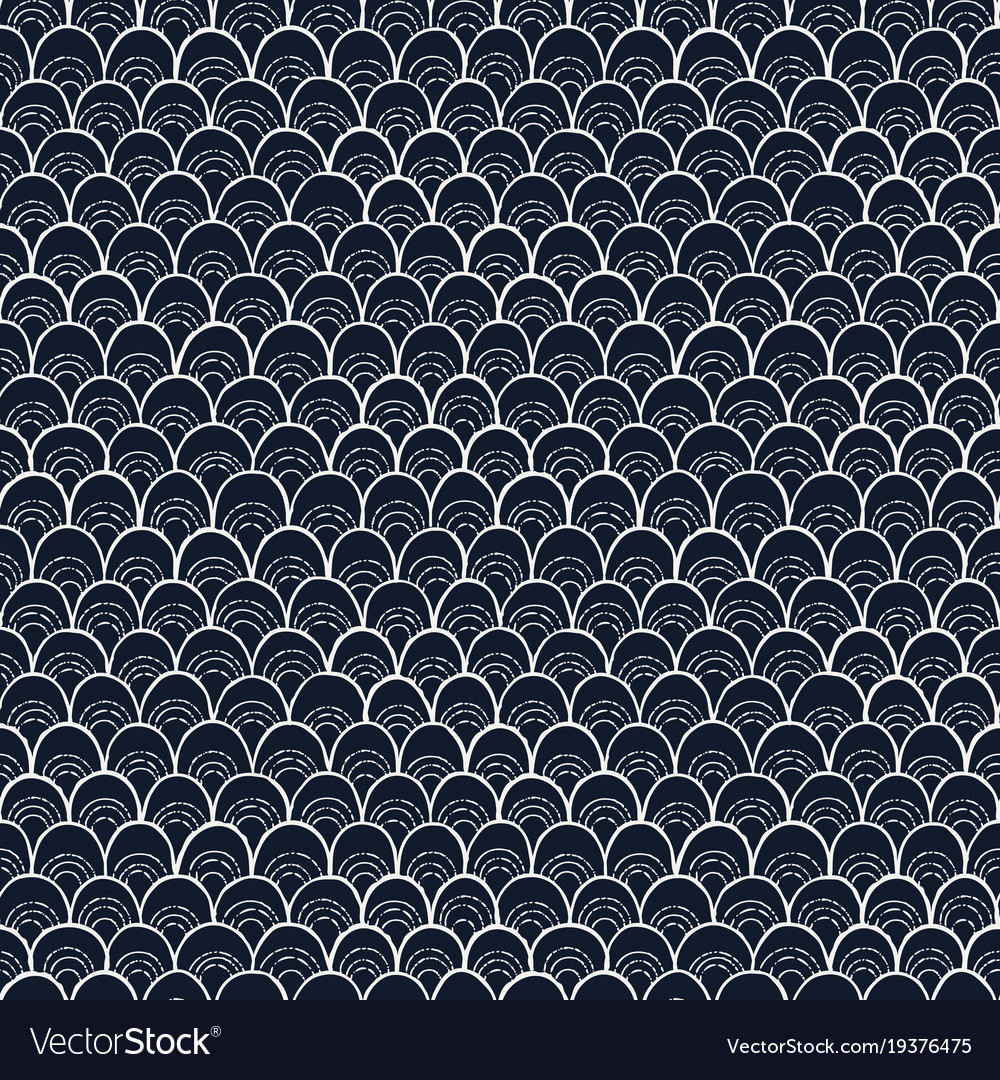 Doodle pattern like fish scale