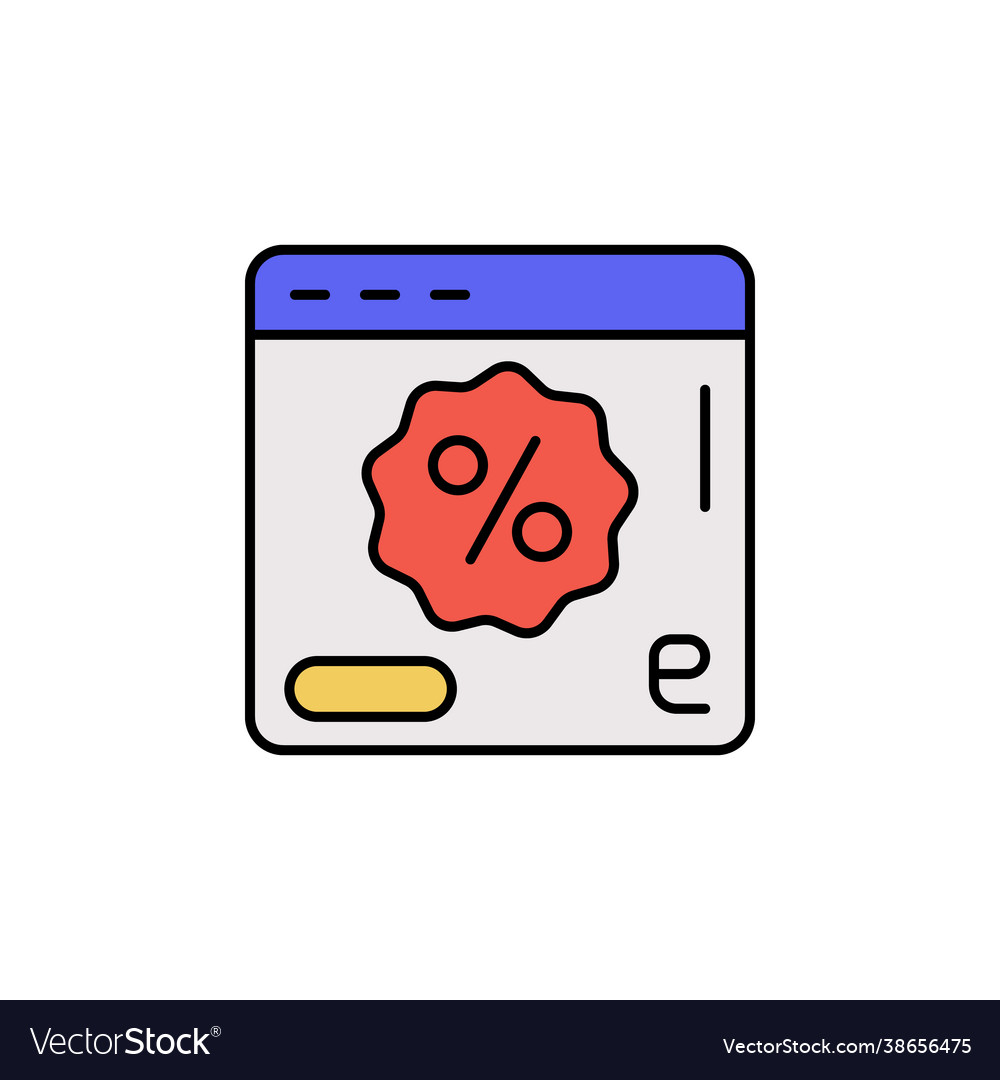 E-commerce web site page discount button color