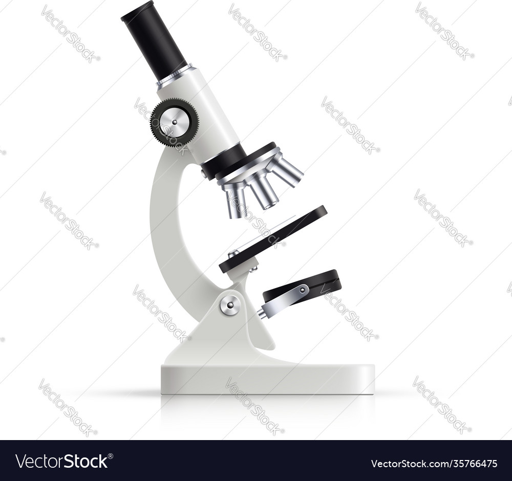 Microscope realistic image single object