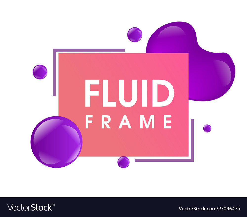 Modern colorful fluid frame design