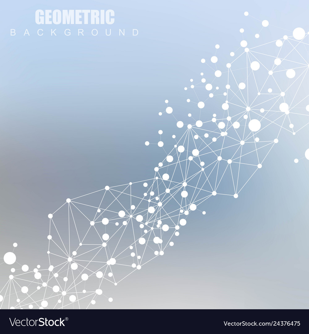 Structure molecule and communication dna atom vector image Structure molecule and communication dna atom
