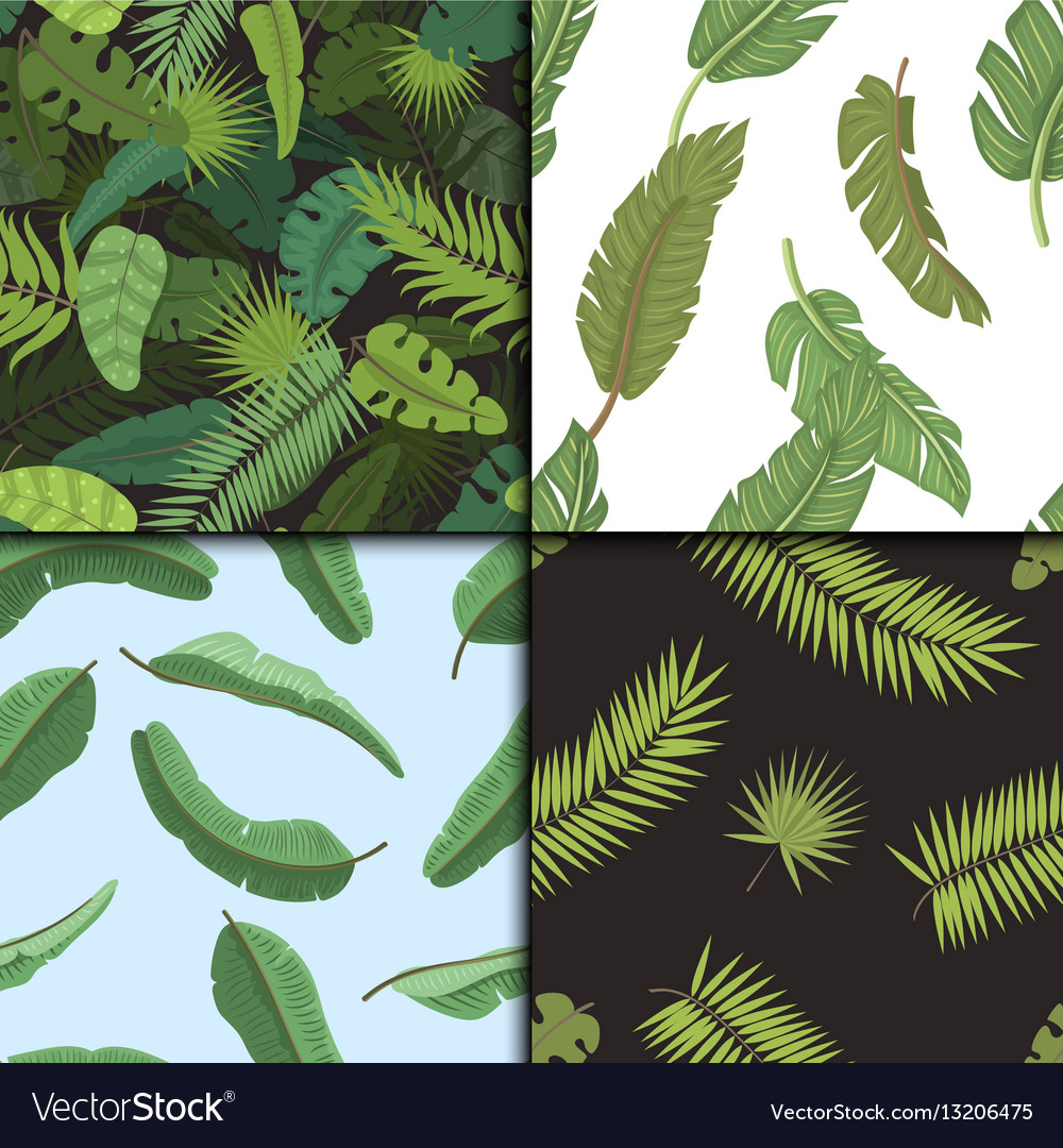 Tropical Banana Leaf Pattern