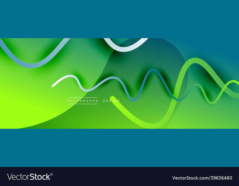 Abstract gradient background with wave line