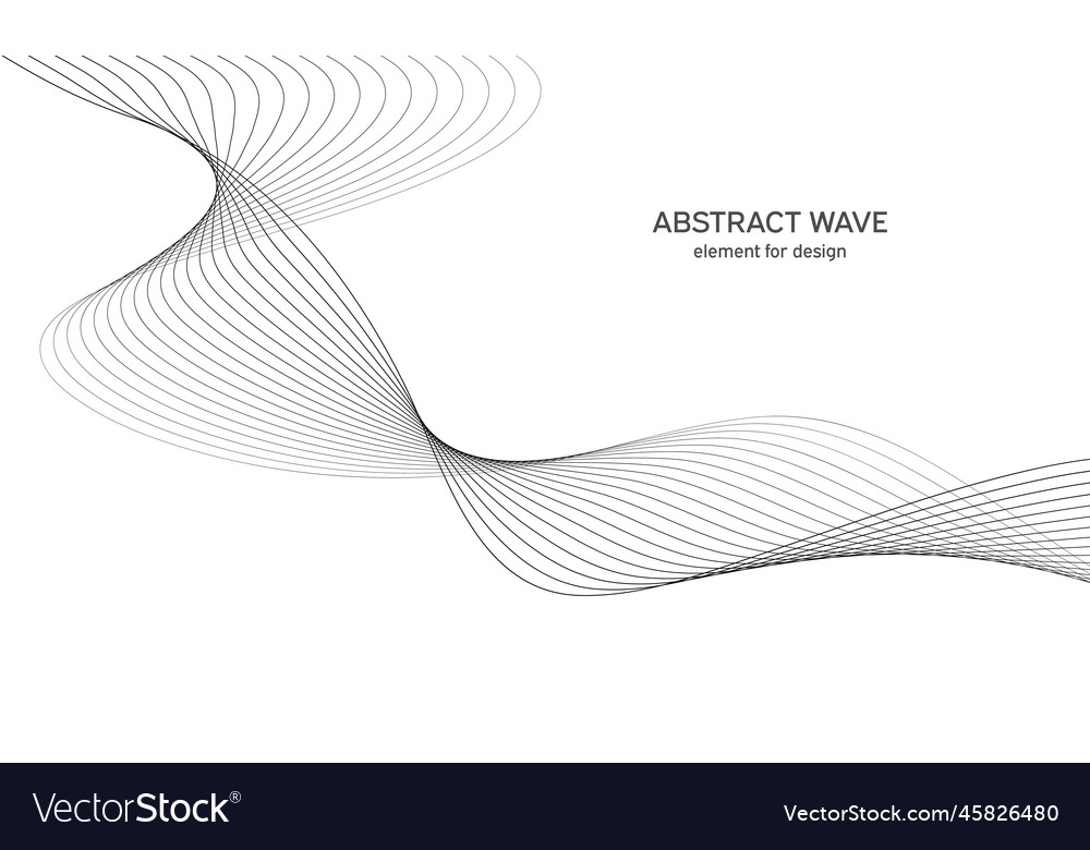Abstract wave element for design digital vector image Abstract wave element for design digital