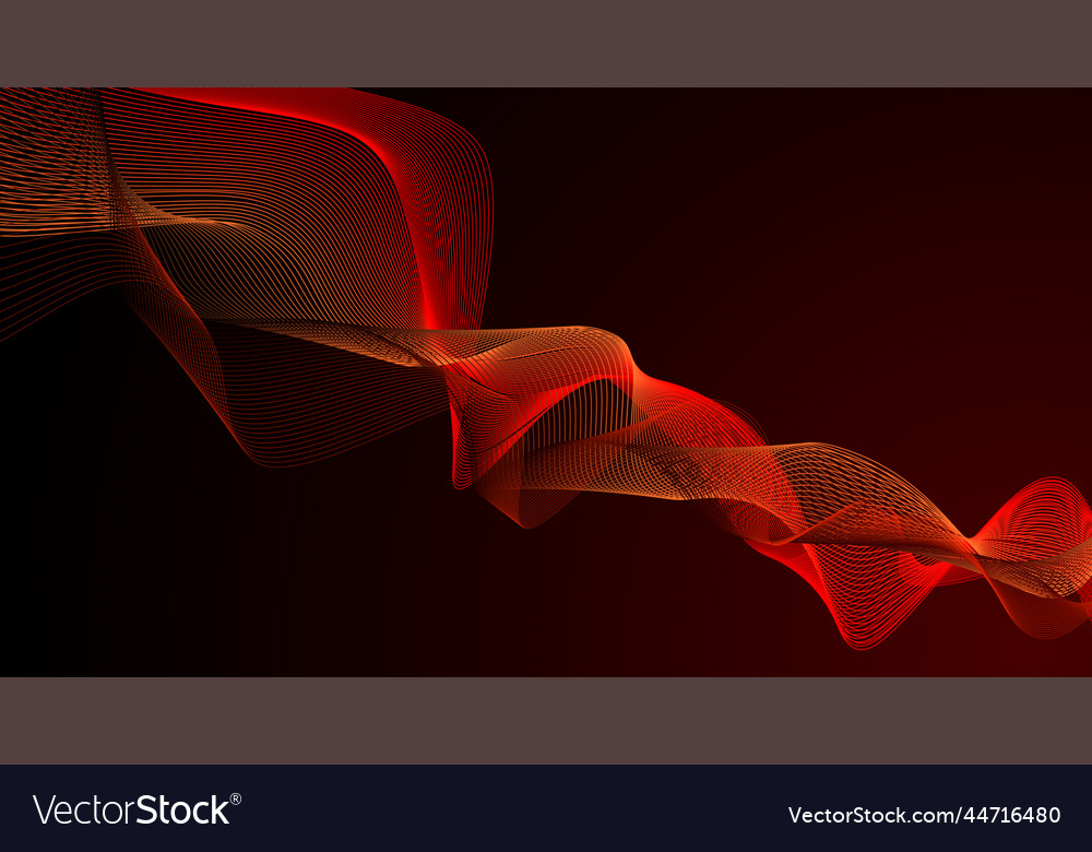 Dynamic Red Wave Motion Background