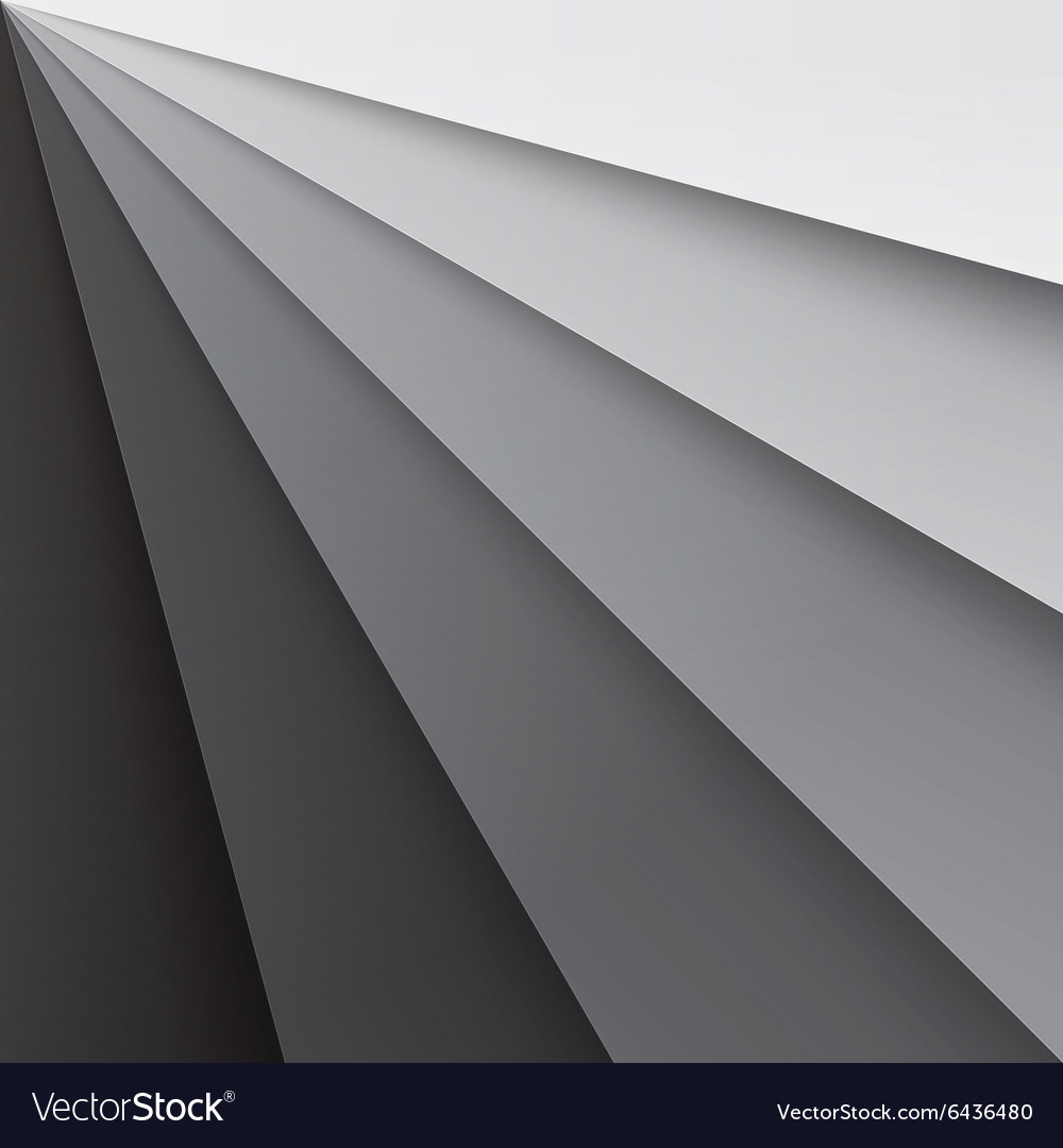Grey paper layers with realistic shadows abstract