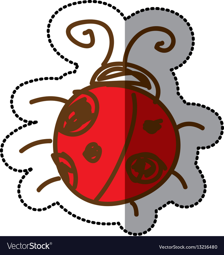 Ladybug icon stock image