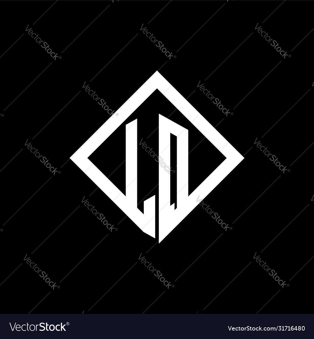 Lq logo monogram with square rotate style design Vector Image