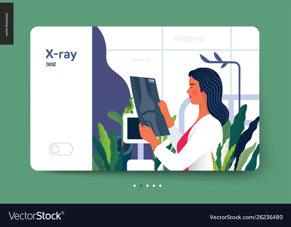 Medical tests template - x-ray test Vector Image Medical tests template - x-ray test