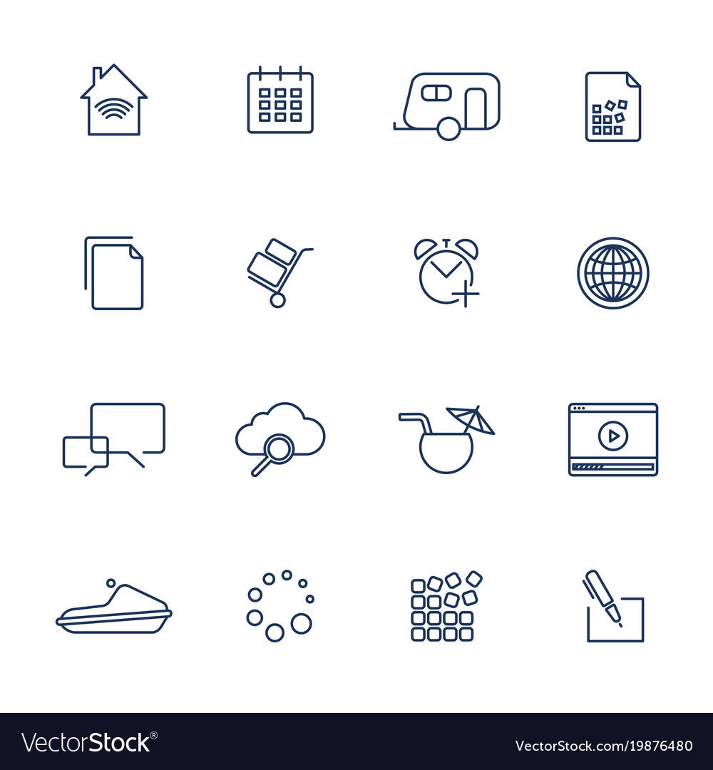 Simple ui icons for app sites programs