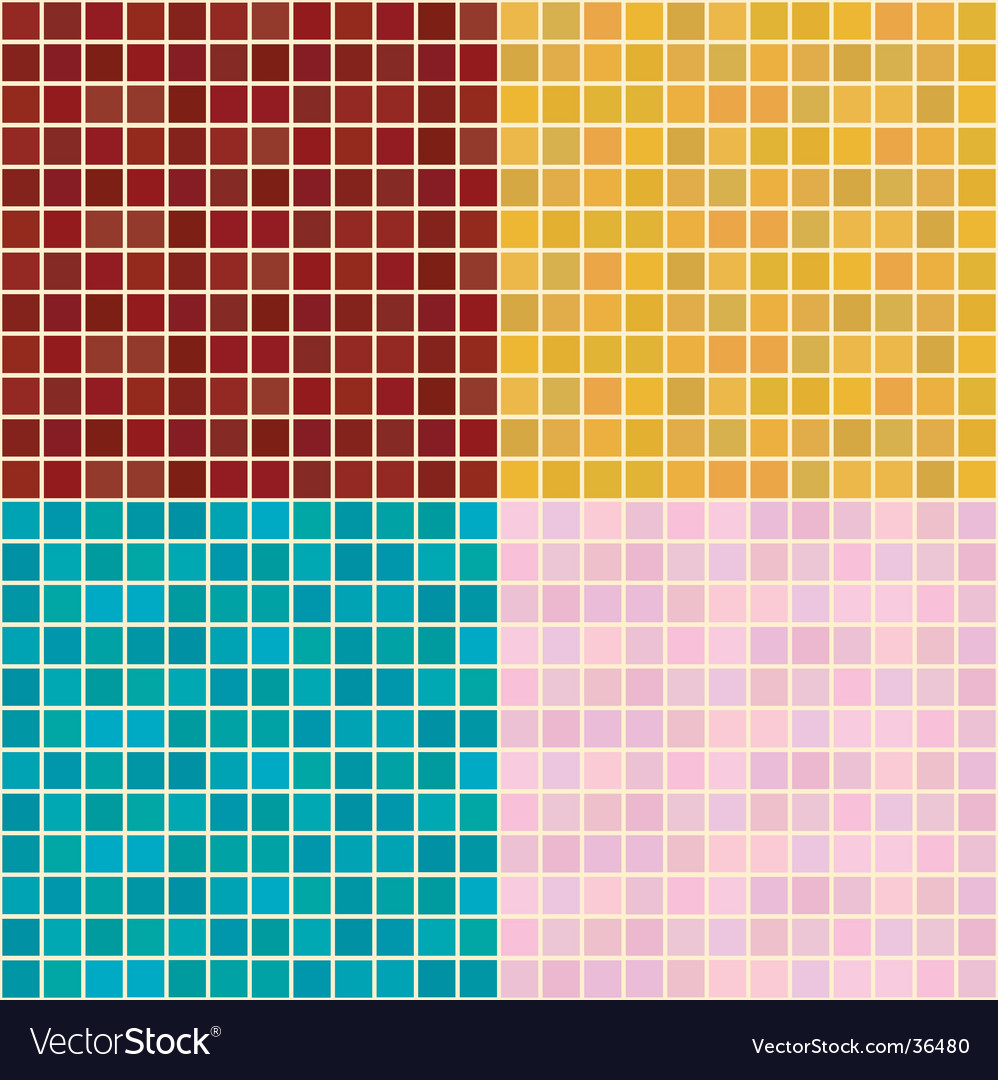 Small tiles green multi Royalty Free Vector Image