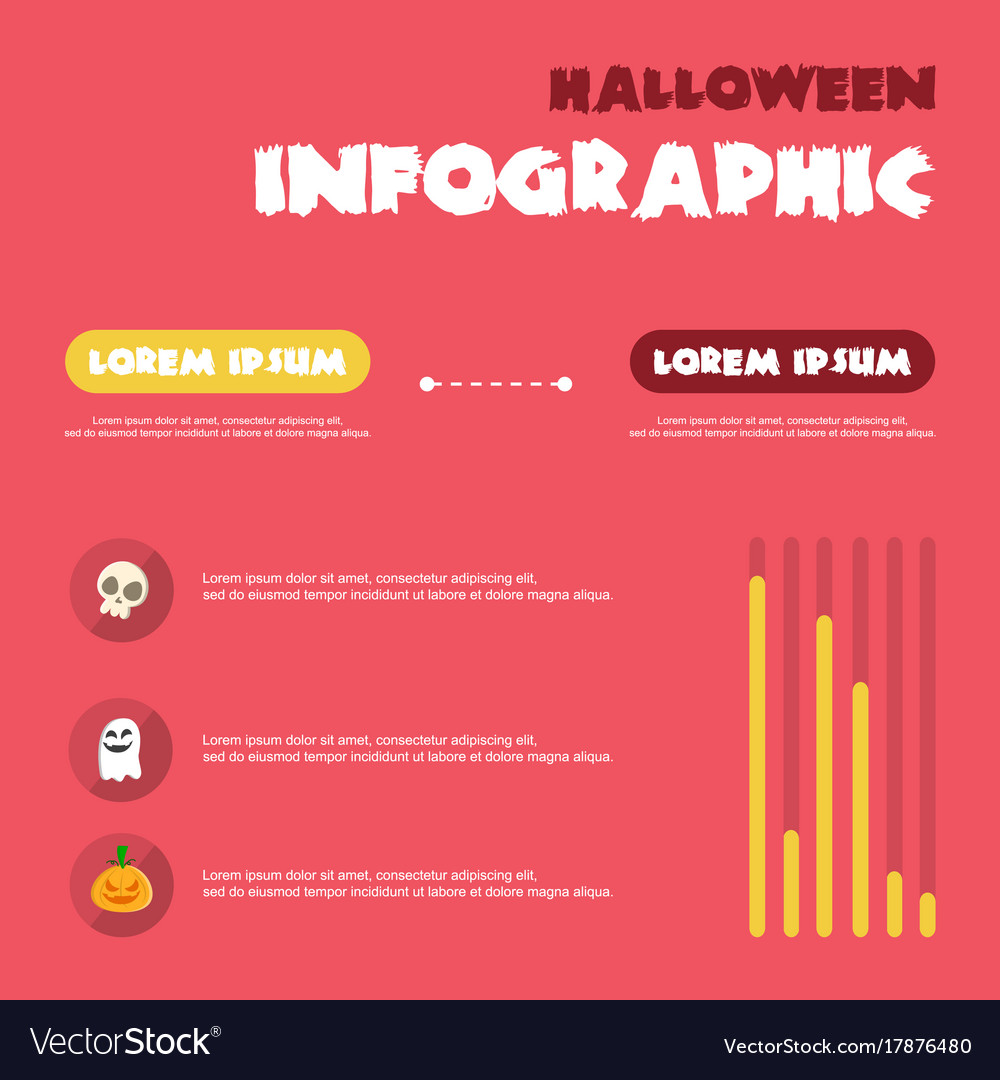 Style halloween infographic design