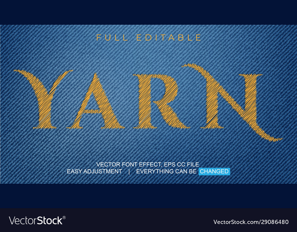 Text font effect editable template with style Vector Image Text font effect editable template with style