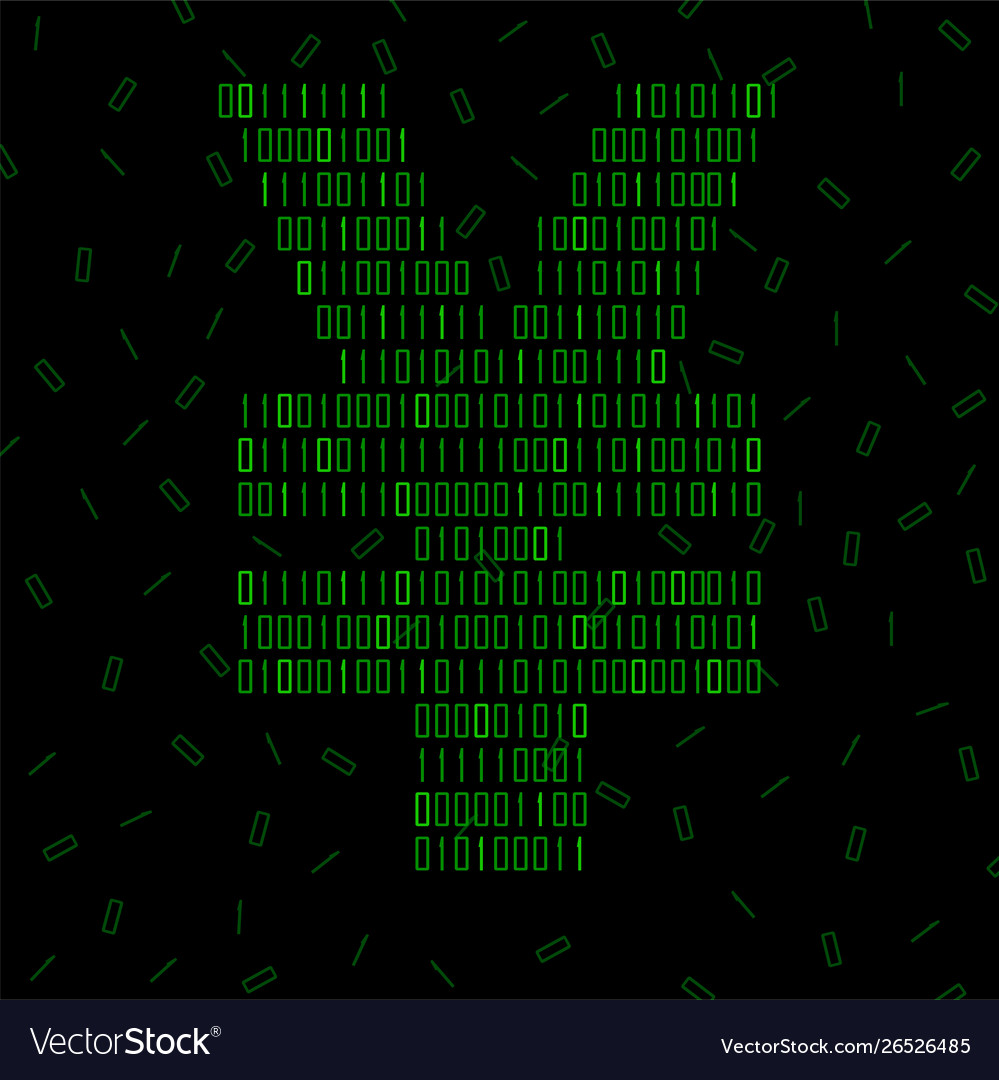 Abstract sign yuan binary code technology