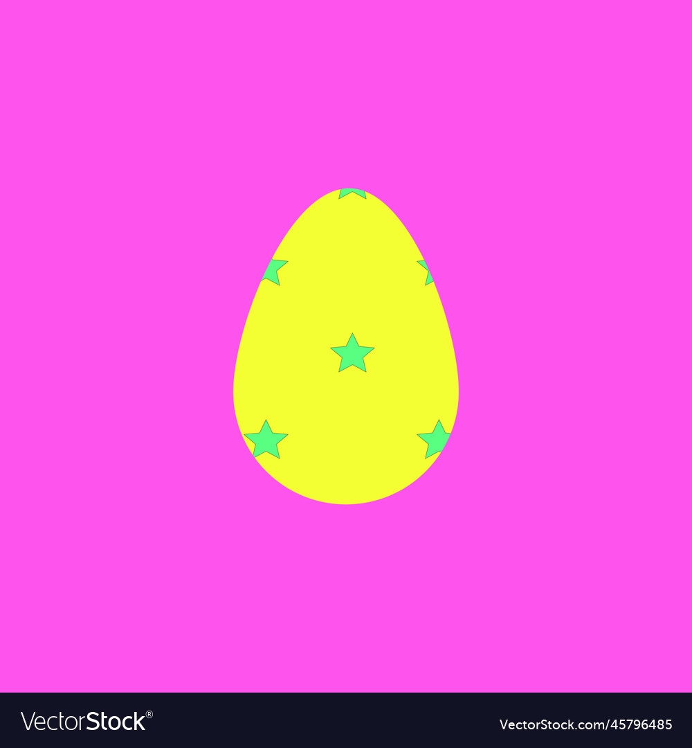 Easter egg on the pink background