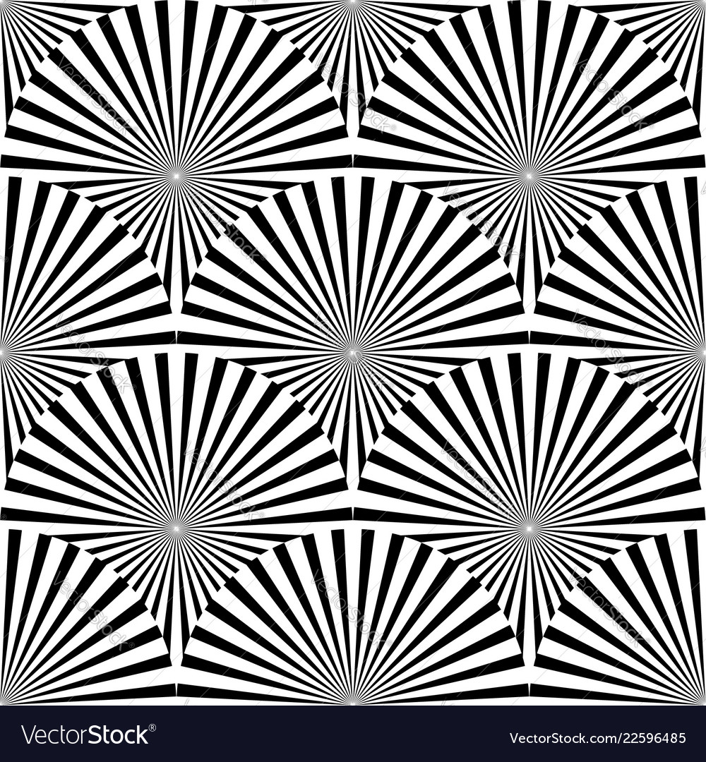 Geometric monochrome pattern with overlapping vector image Geometric monochrome pattern with overlapping