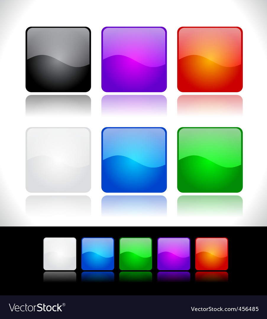 Glass Buttons - Shiny Reflection