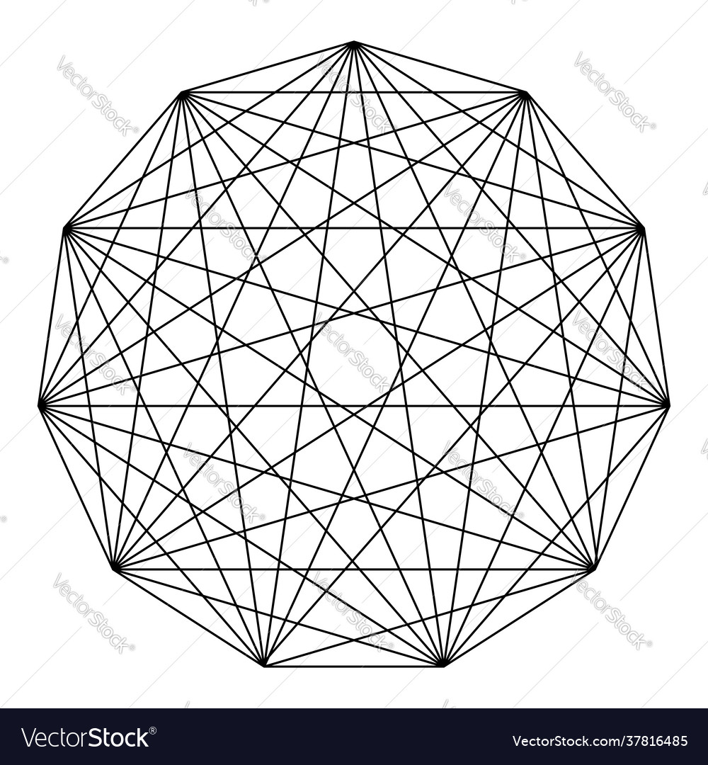 Interlocking interconnect polygon shape element
