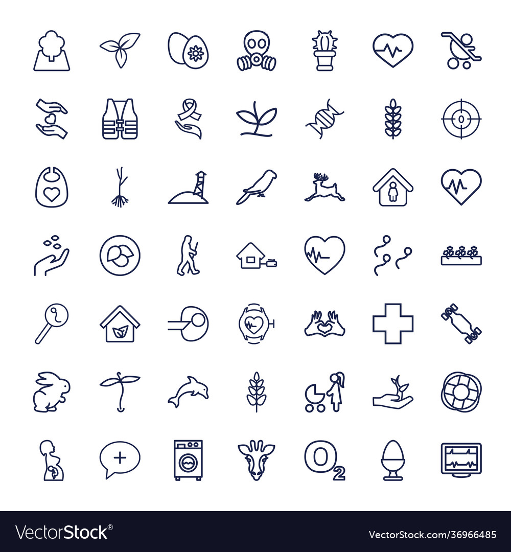 Life icons Royalty Free Vector Image - VectorStock