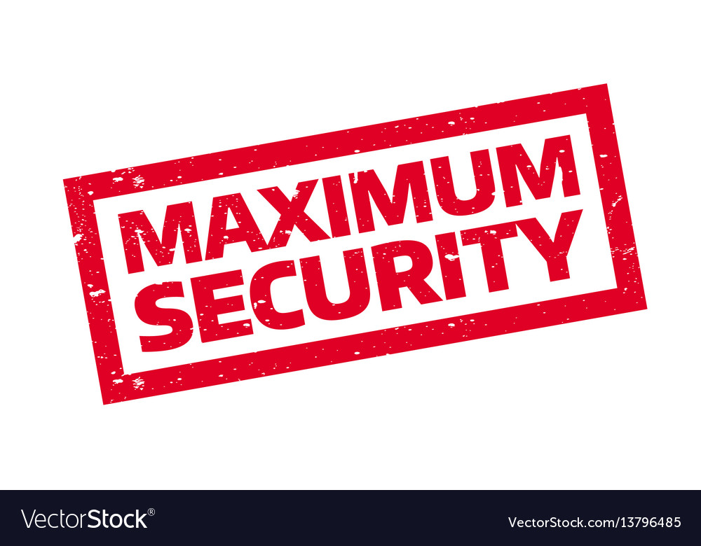 Maximum security rubber stamp