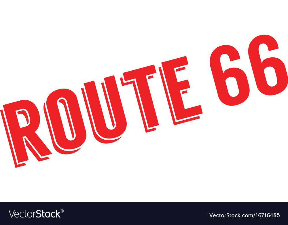 Route 66 rubber stamp