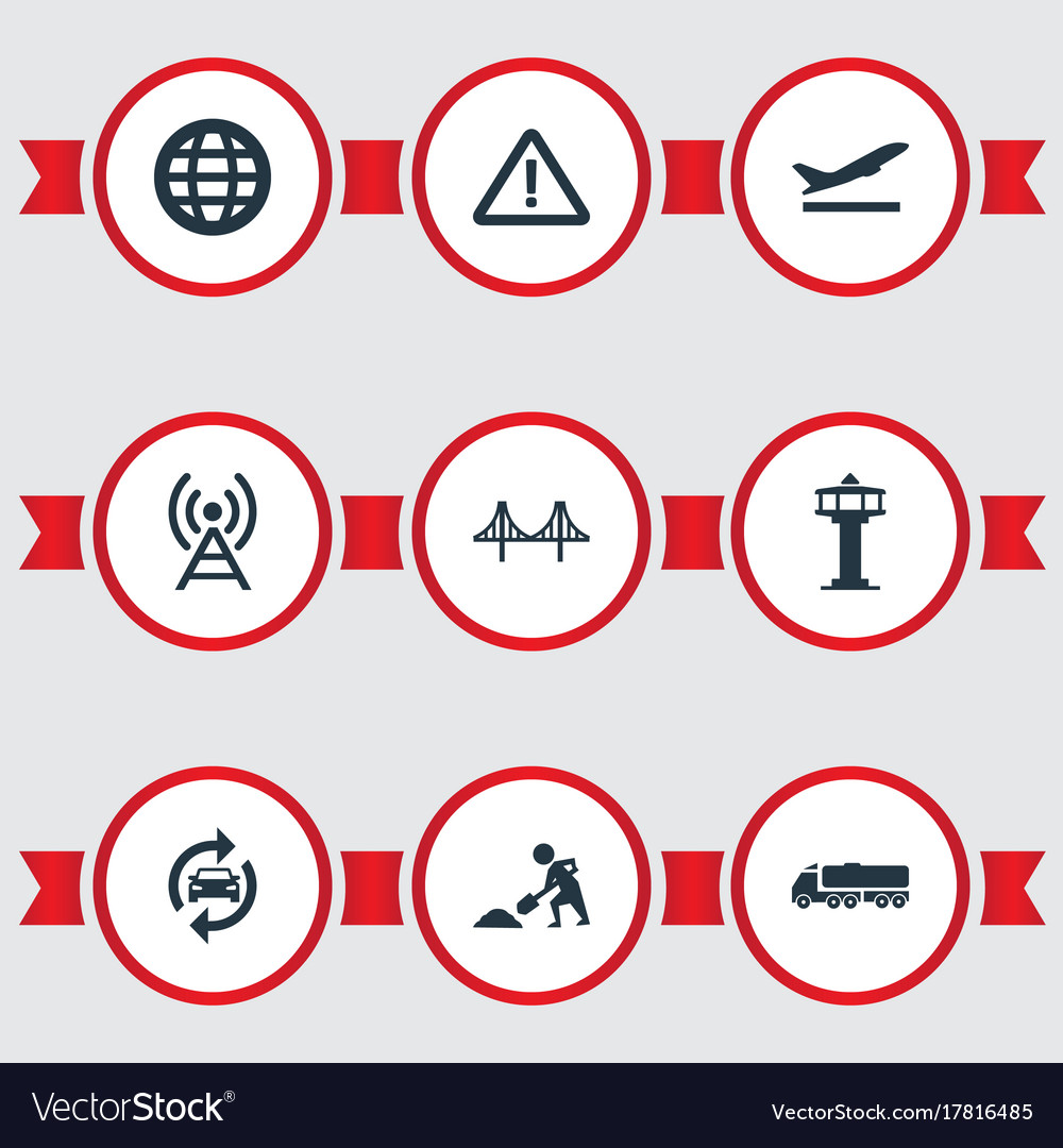 Set of simple public icons