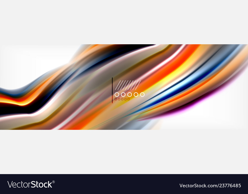 Smooth liquid blur wave background color flow vector image Smooth liquid blur wave background color flow