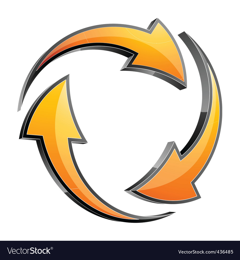 Three Dimensional Arrow Icon