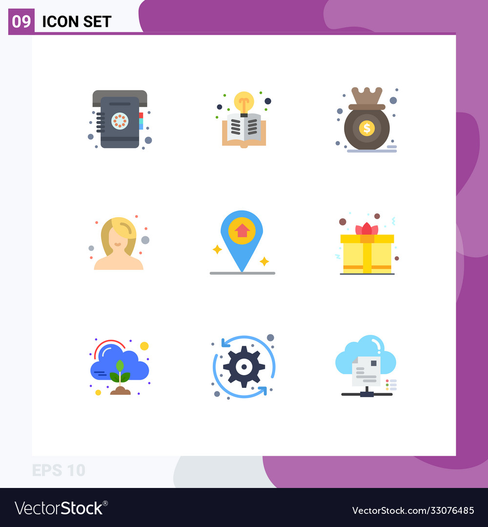 User interface pack 9 basic flat colors map