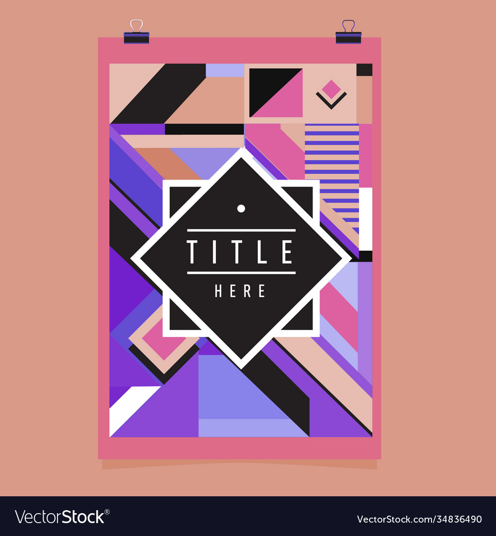 Abstract colorful geometric pattern background Vector Image Abstract colorful geometric pattern background