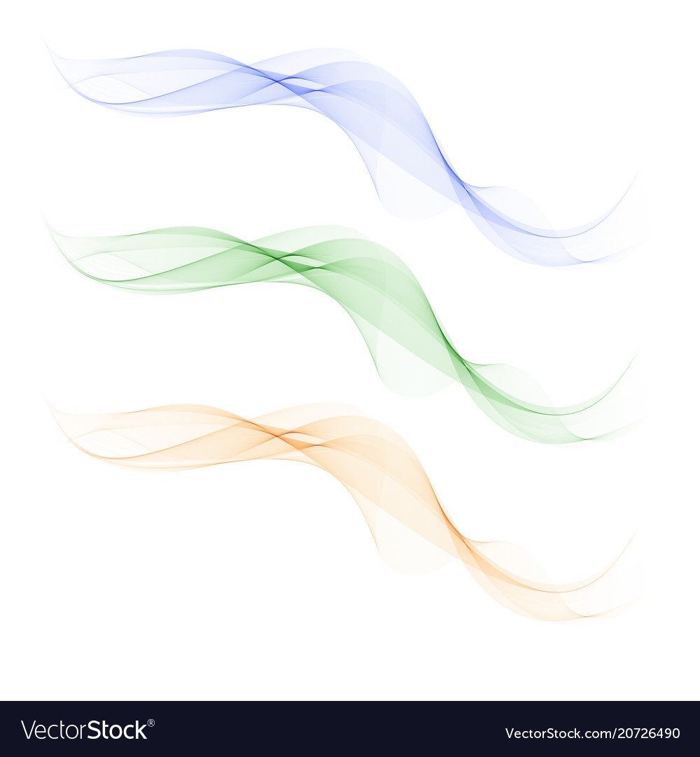 Abstract wave design elementtransparent colorful vector image Abstract wave design elementtransparent colorful