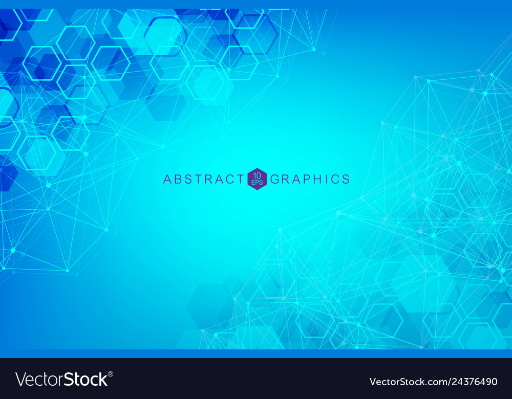 Big data visualization background modern vector image Big data visualization background modern