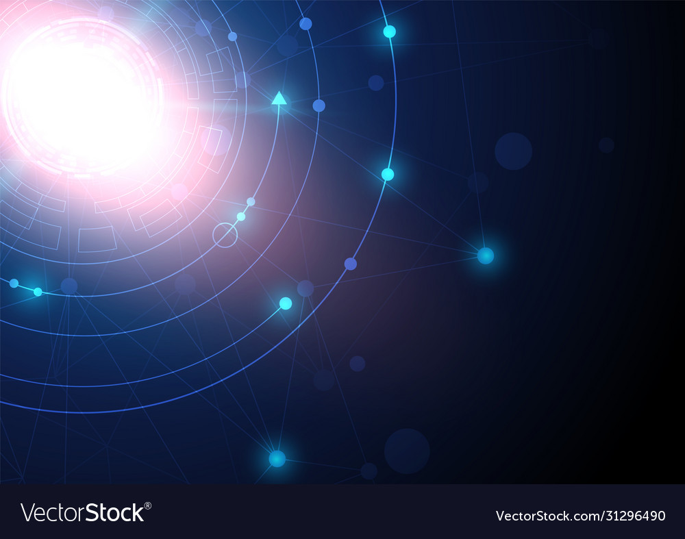 Circuit technology background with hi-tech digital vector image Circuit technology background with hi-tech digital