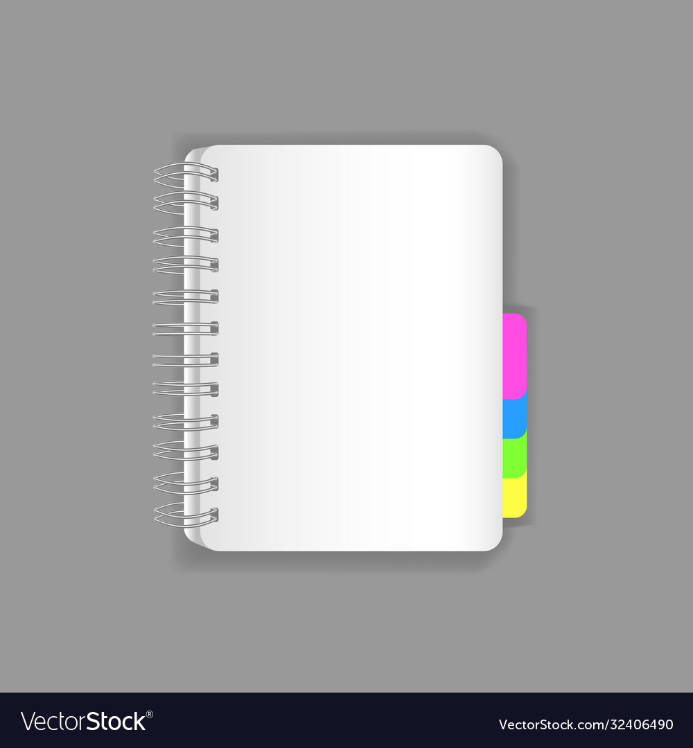 Empty Flipchart with Spring Tabs