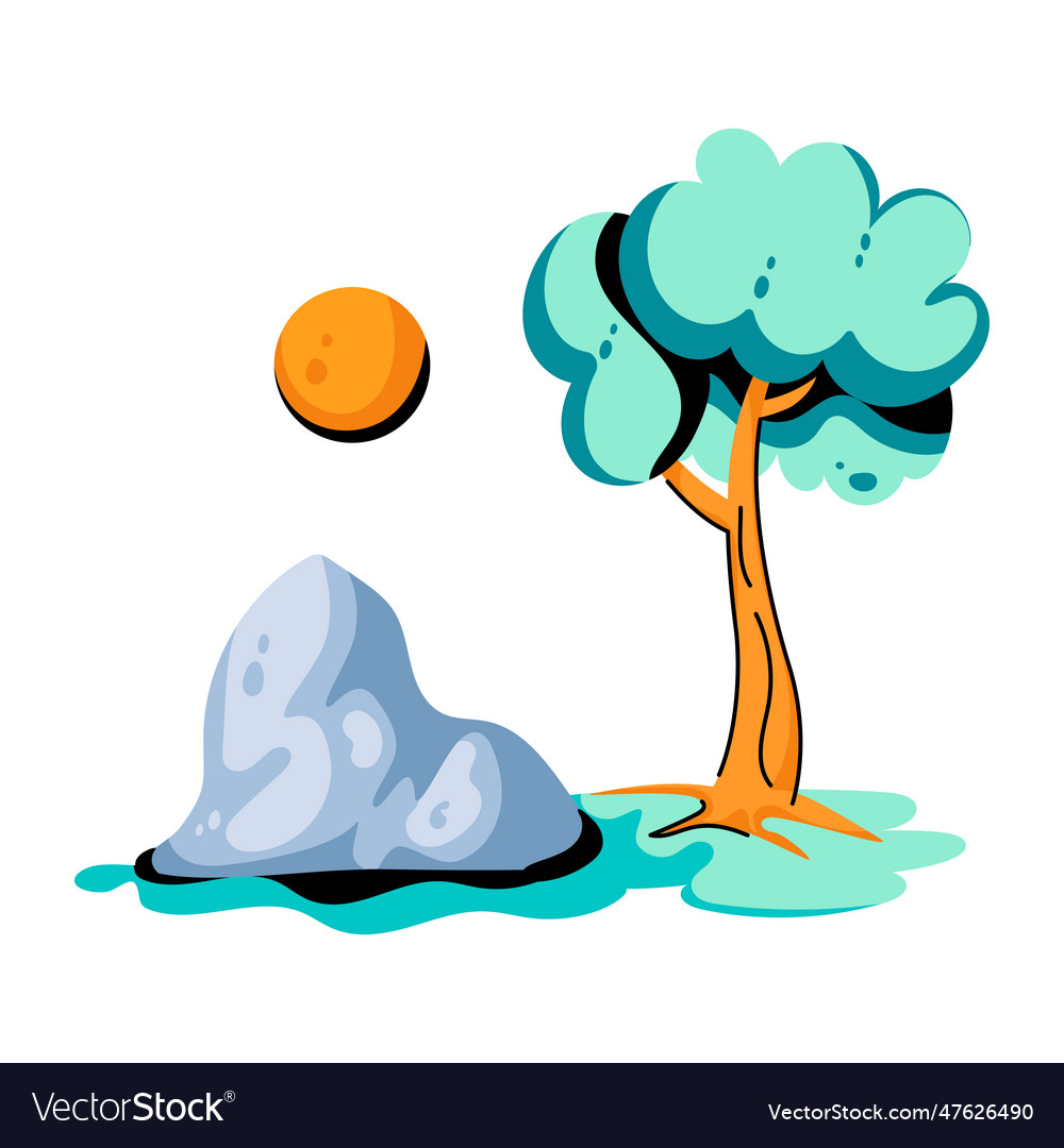 Nature landscape Royalty Free Vector Image - VectorStock