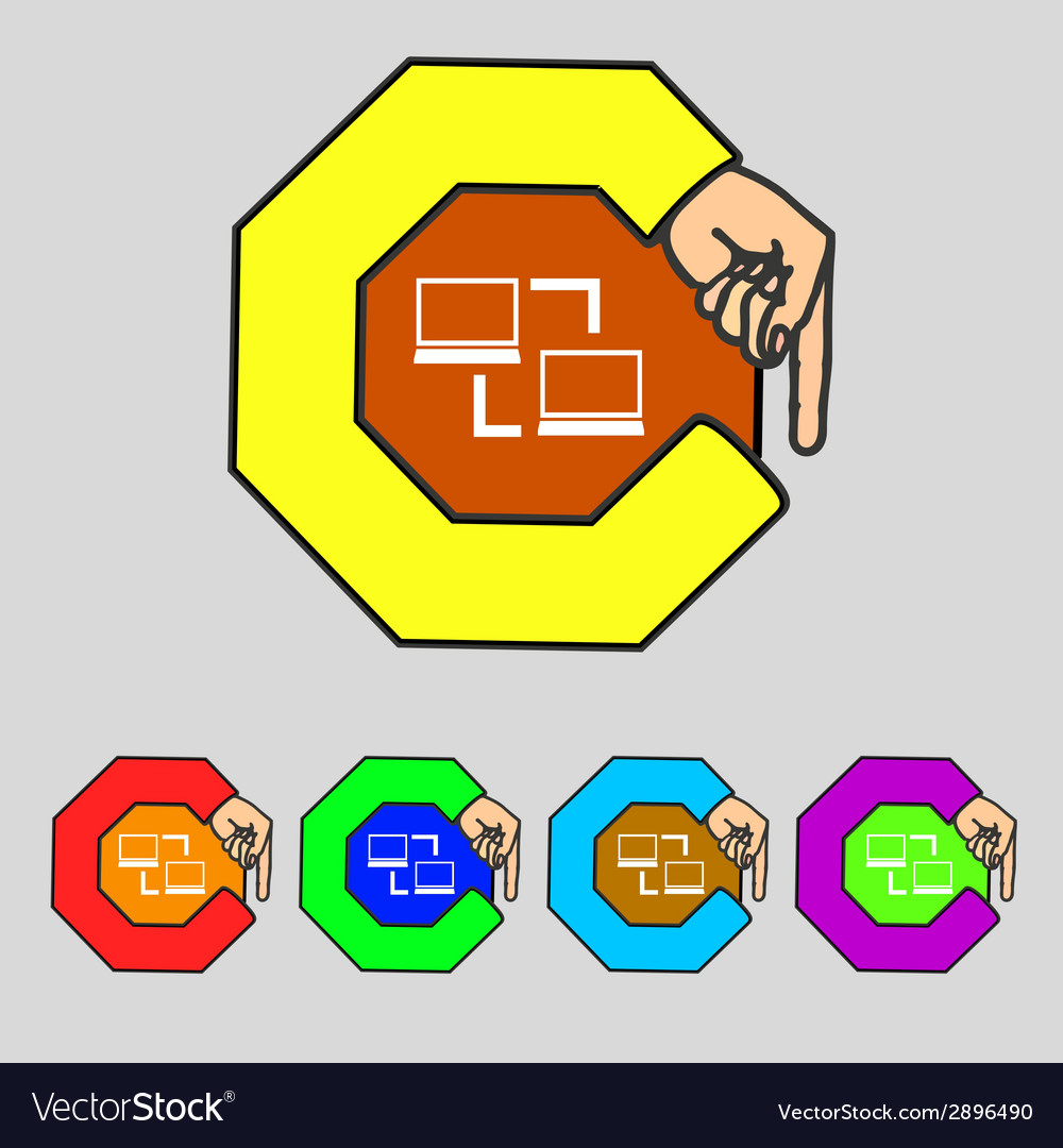 Synchronization sign icon notebooks sync symbol